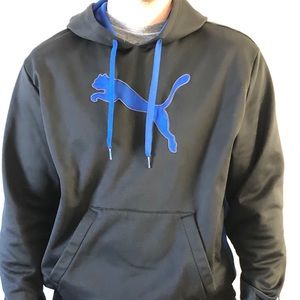 PUMA Men’s Large Black & Blue Sweatshirt / Hoodie